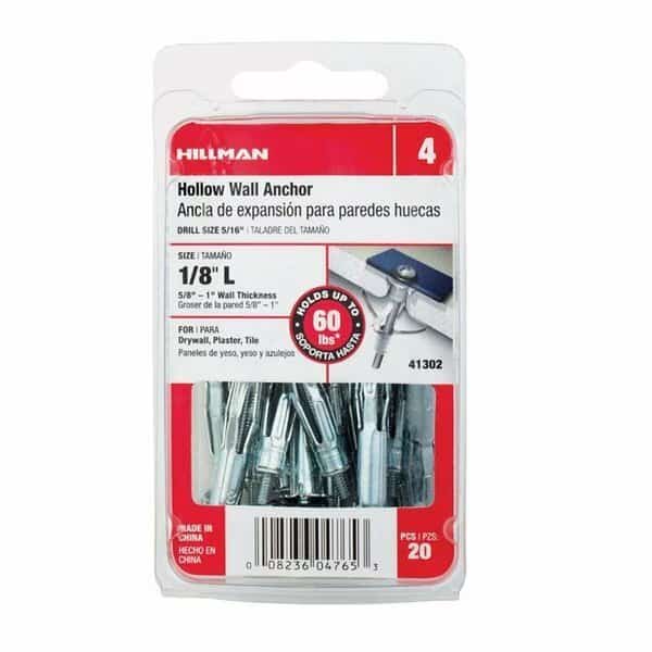 0.13 in. Long Drive Wall Anchor, 100PK