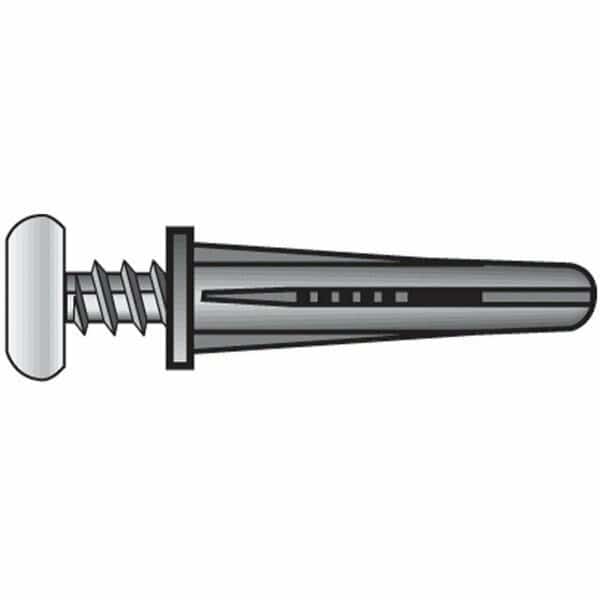 6-8 Plastic Anchor with Screw Zinc, 375PK