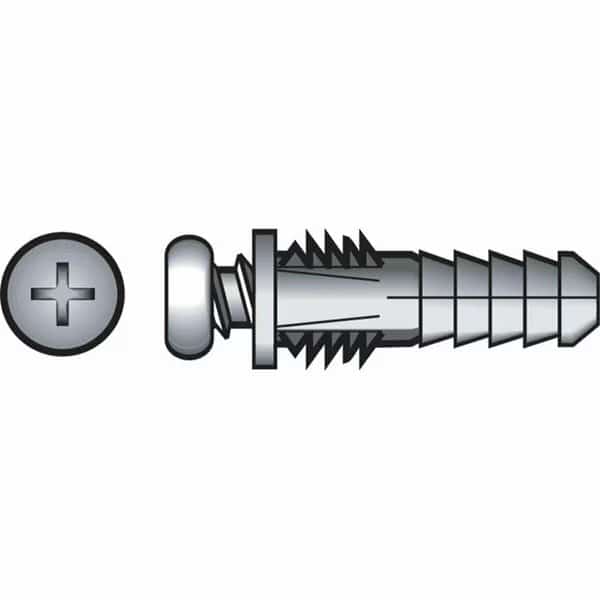 4-6 in. Ribbed Anchor with Screw, 6PK