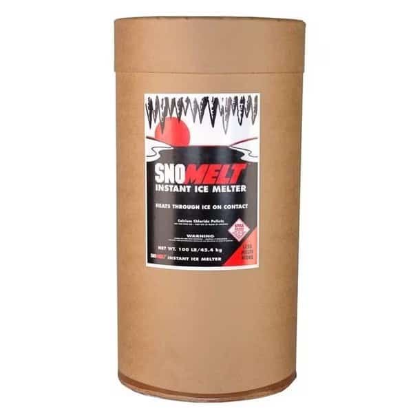SnoMelt S100DS 100 lbs Calcium Chloride Pellet Drum