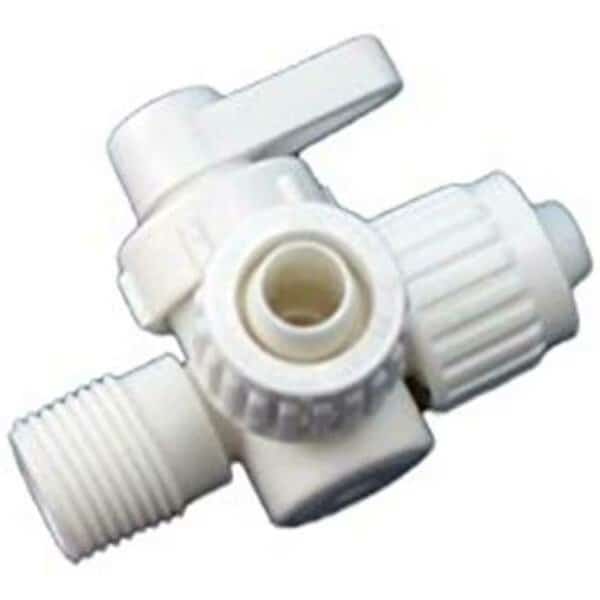 0.5 ft. Flare x 0.75 ft. Plastic 3-Way Valve