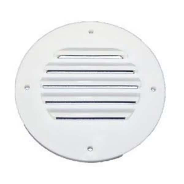 RV Motorhome Trailer Outside Battery Box Vent; White
