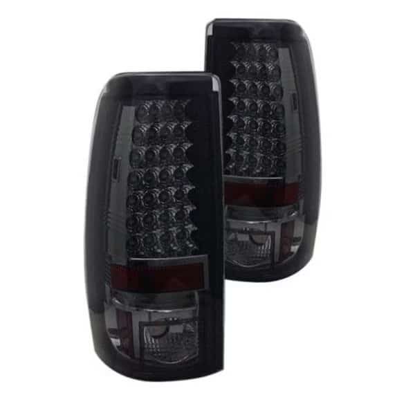 Spyder 5001764 Chevy Silverado 1500-2500 Chrome & Smoke LED Tail Lights