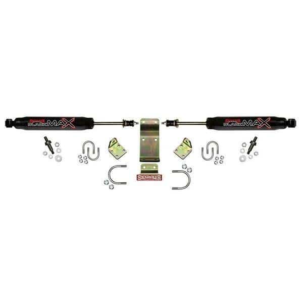 Dual Steering Stabilizer Lift Kit, Black