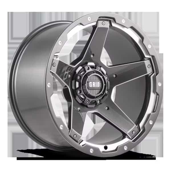 4A20120CIN 20 x 12 in. Insert Center Cap Wheels - Chrome