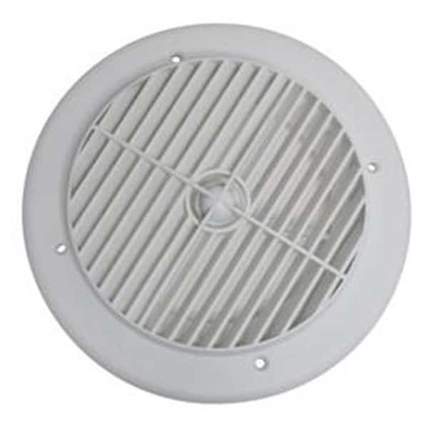 4 in. Heating & Cooling Register Air Port Louvered - White