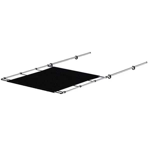 Taylor Made 2021026400 57 in. PTX SS Wide Power Shade, Black