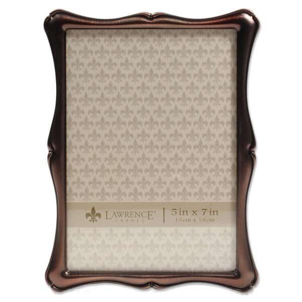 LawrenceFrames 5 x 7 in. Romance Picture Frame, Bronze