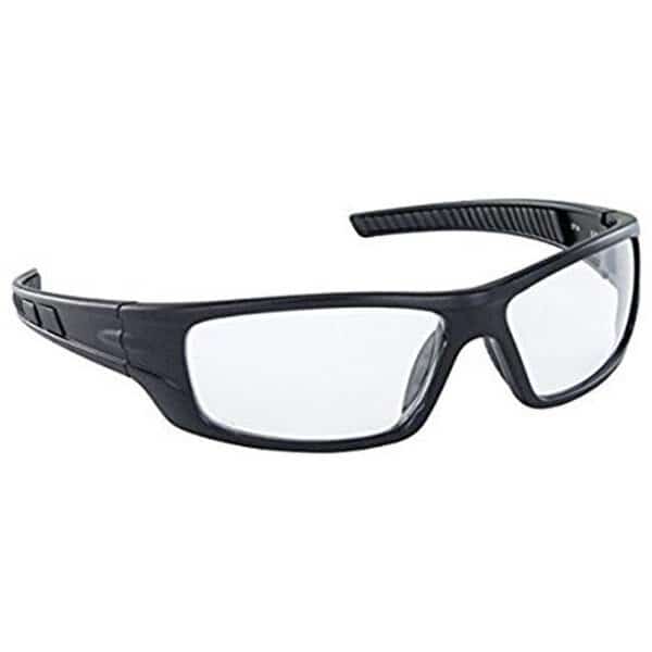 SAS Safety SAS-5510-01 VX9 Safety Glasses with Clear Lens; Black