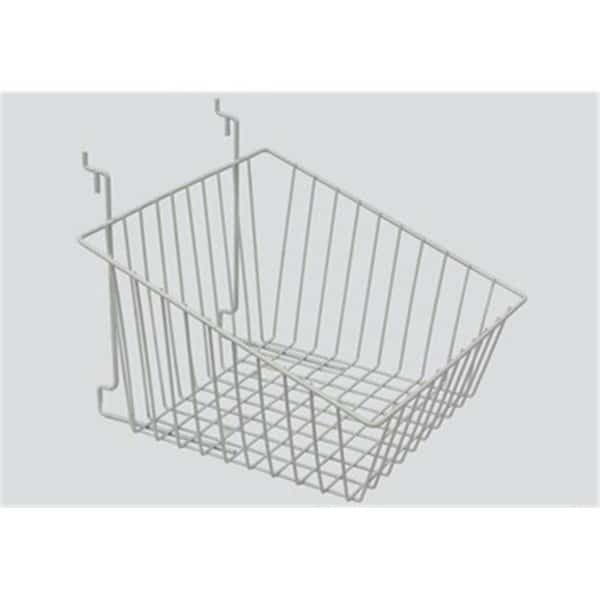 BSK14CH 12 x 12 x 8 in Sloped Front Basket Chrome