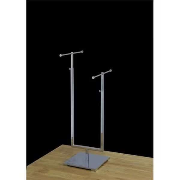 AMKO CSR-2 2-Tier Jewelry Stand; Chrome
