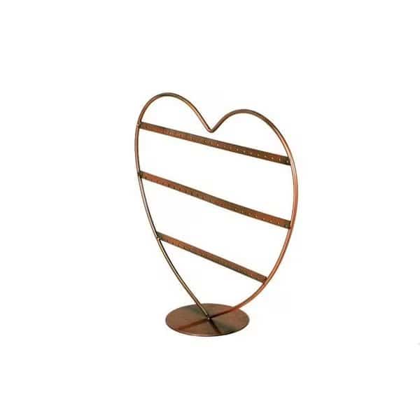 12 x 12 in. Antique Style Heart Shape Earring Display