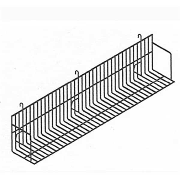 48 in Video Shelf for Gridwall  Slatwall White
