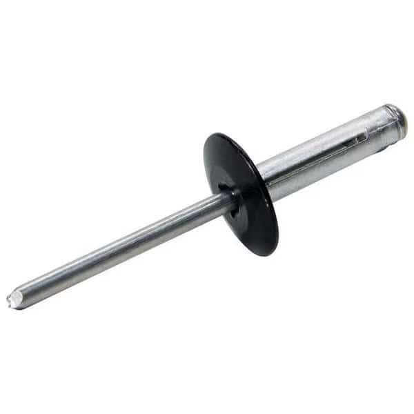 Allstar Performance ALL18063 Large Head Tri-Fold Rivet; Black Flange - Aluminum Mandrel - Pack of 250