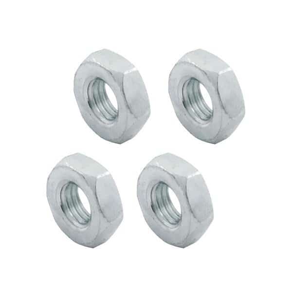 0.38 in. 24 Right Hand Steel Jam Nuts, 4PK