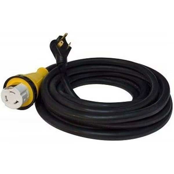 36 ft. 50A Detachable Power Cord, Black