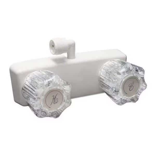 RV Shower Faucet for Exterior Shower Box es; White