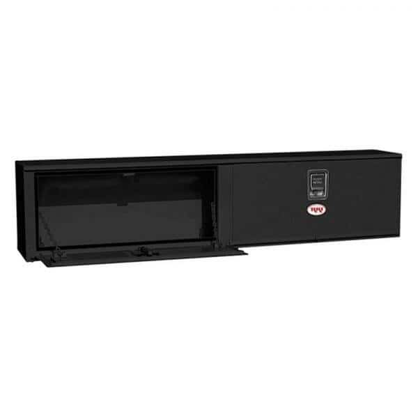 72 in. Steel Double Door Upper Side Box, Black