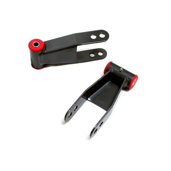 2 in. Rear Lowering & Lift Shackles for 1988-2015 GM & Ford