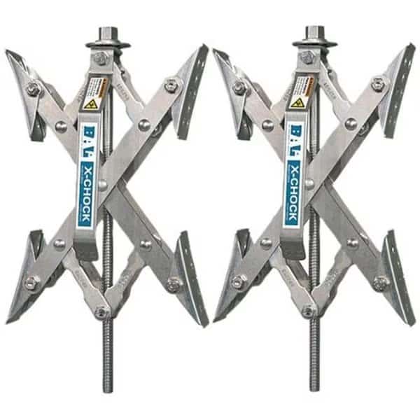 BAL RV Products BAL28012 X-Chock Tire Locking Chock Double Pack with One Handle