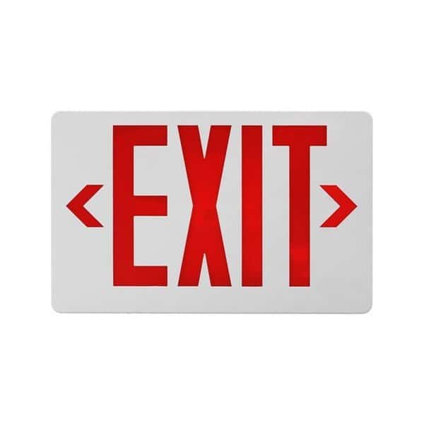 1.6 watt LED Emergency Exit Sign, Red Lettering K