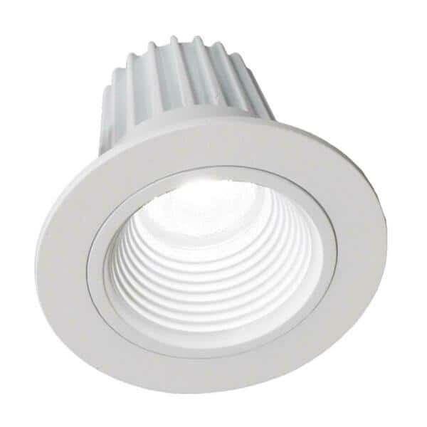 2 In. Led Downlight With Baffle Trim In White - 2700K
