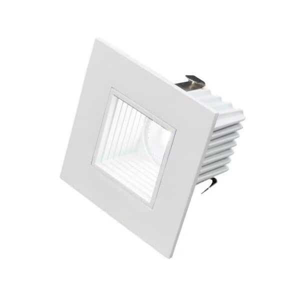 2 in. Square LED Downlight with Baffle Trim in White - 3000K
