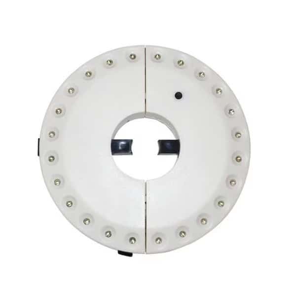 EcoGecko 86110-White Super Bright LED Umbrella Pole Light; Camping Light; Pool & Patio Light; White
