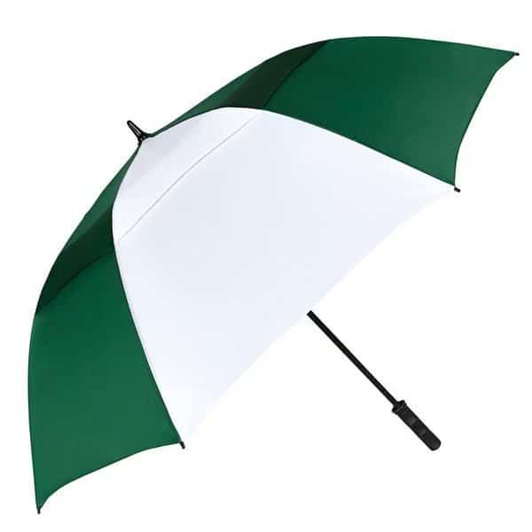 64 in Vented Tornado Umbrella Green  White