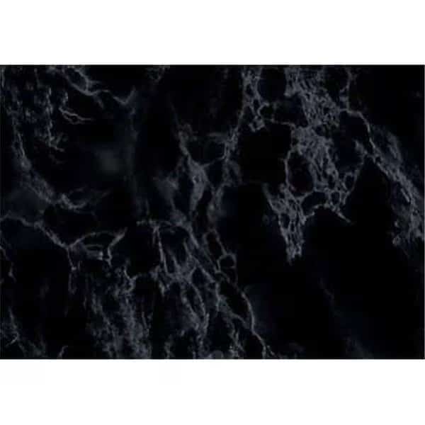 26 x 78 in. Decorative Self Adhesive Film; Marble Black
