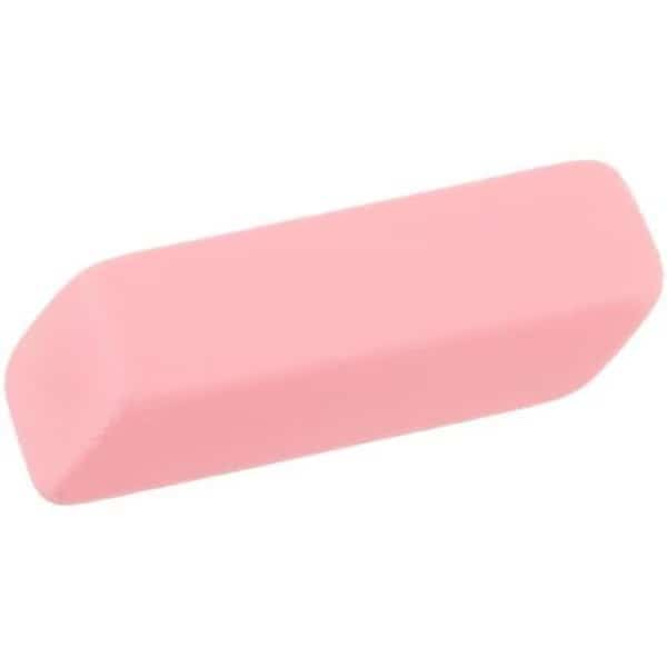 Inovart 8630 2.125 x 0.75 x 0.25 in. Beveled Eraser; Pink - Large - 12 Per Pack