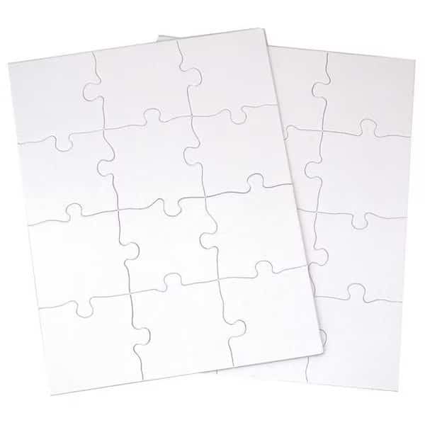 Inovart 2717 8.5 x 11 in. Puzzle-It Blank Puzzles - 12 Piece - 24 Per Pack