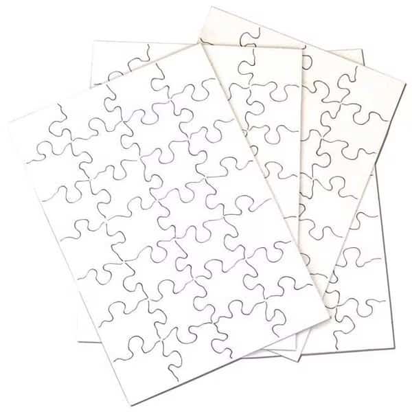 Inovart 2704 5.5 x 8 in. Puzzle-It Blank Puzzles - 28 Piece - 12 Per Pack