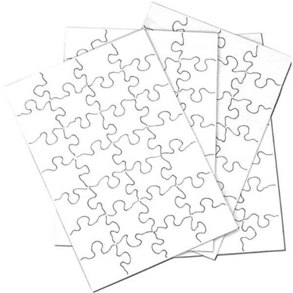 Inovart 2743 5 .5 x 8 in. Puzzle-It Blank Puzzles with Envelopes & 8 Puzzles Per Pack; White - 28 Piece, Inovart, Mfr#: 2743