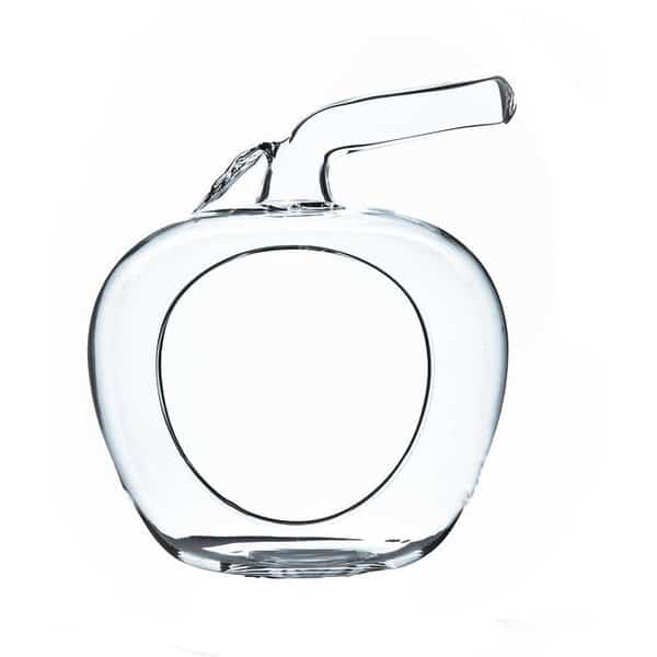 65 x 55 in Clear Apple Glass Terrarium  Votive Candle Holder