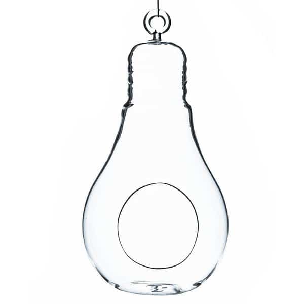 825 x 425 in Clear Bulb Hanging Glass Terrarium  Candle Holder