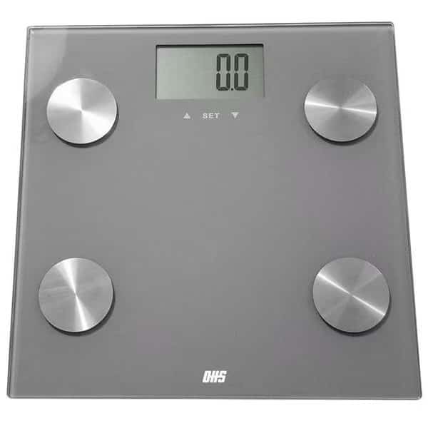 Optima Home Scales FI-400 Figure Bathroom Body Weight Scale; Grey