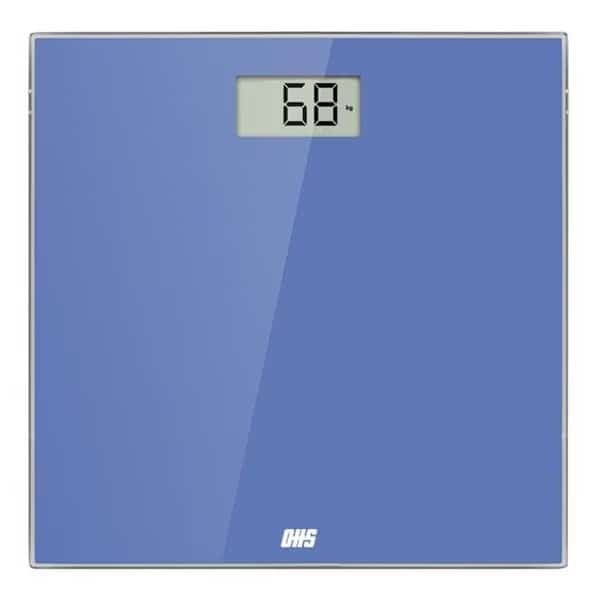 Optima Home Scales ES-400 Essence Bathroom Body Weight Scale; Blue