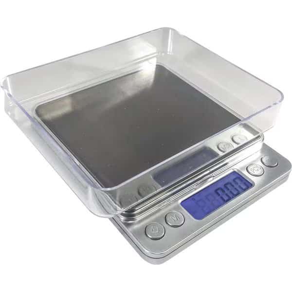 Optima Home Scales Titanium Stainless Steel Platform Large Pocket Scale - 500 x 0.01 g