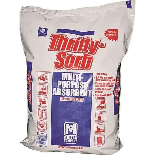 40 lbs Bag Solid Thriftysorb Multi-Purpose Premium Oil Absorbent - Tan & Gray, Ep Minerals, Mfr#: EP385235