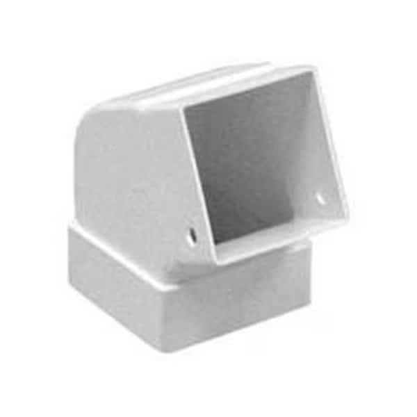 White GSW Elbow Down Pipe Gutter