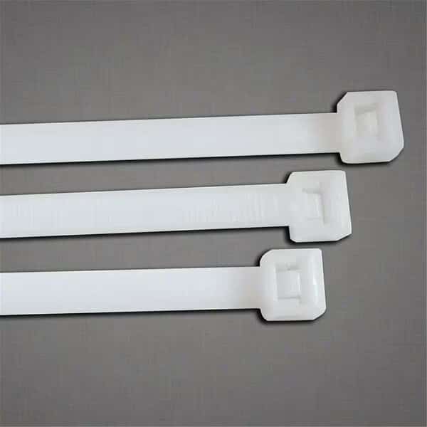 Cable Tie, 9 in L, 2 in Max Bundle Dia., Natural, Nylon 6/6, 120 lb Strength
