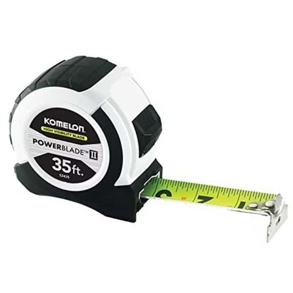 35 ft. Abs Powerblade II Wide Blade Tape Measures - Small, White & Black