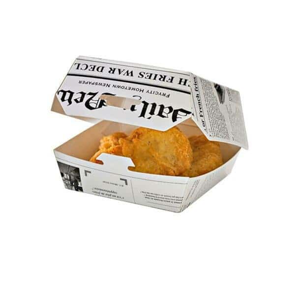 4 oz Newspaper Print Mini Slider Box