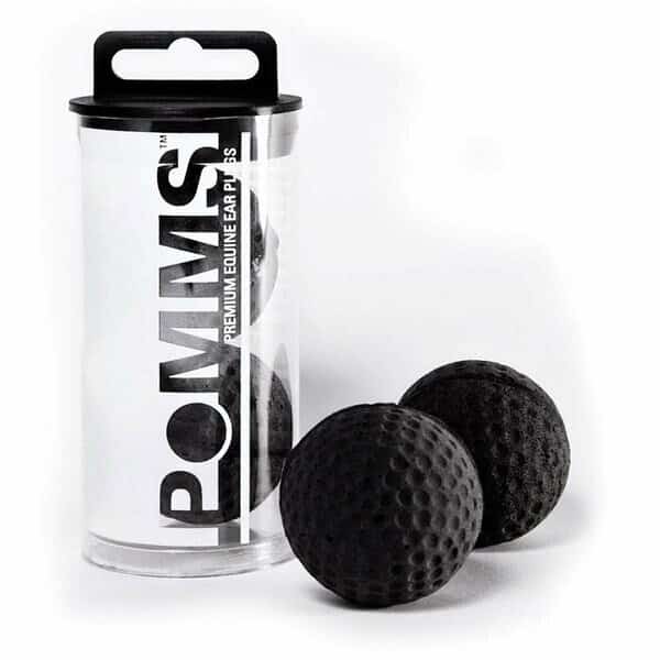 9508100000 Pomms Equine Ear Plugs, Pony - Black