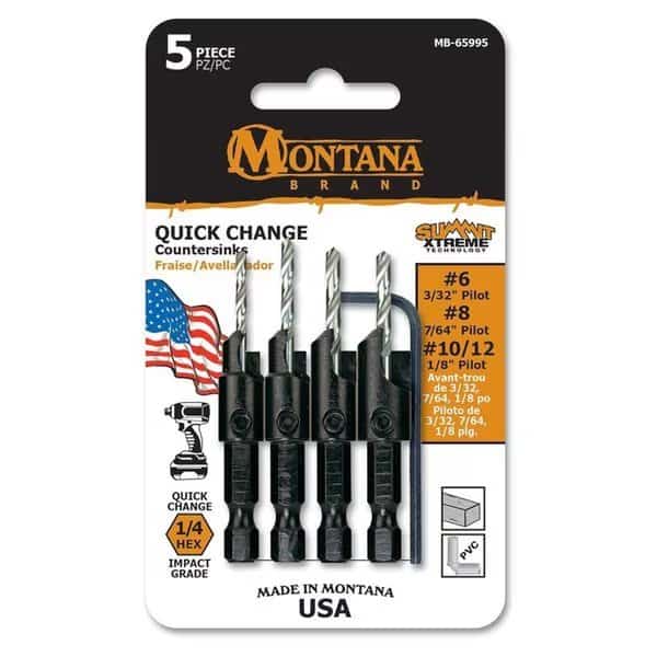Power Groove Countersink Set