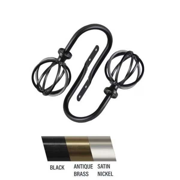 Central Design 4862-032 Crate Holdback; Black - Set of 2