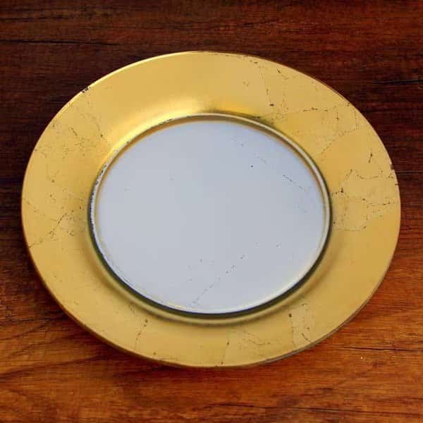 Gilt Eclipse Salad PlateSilver & Gold