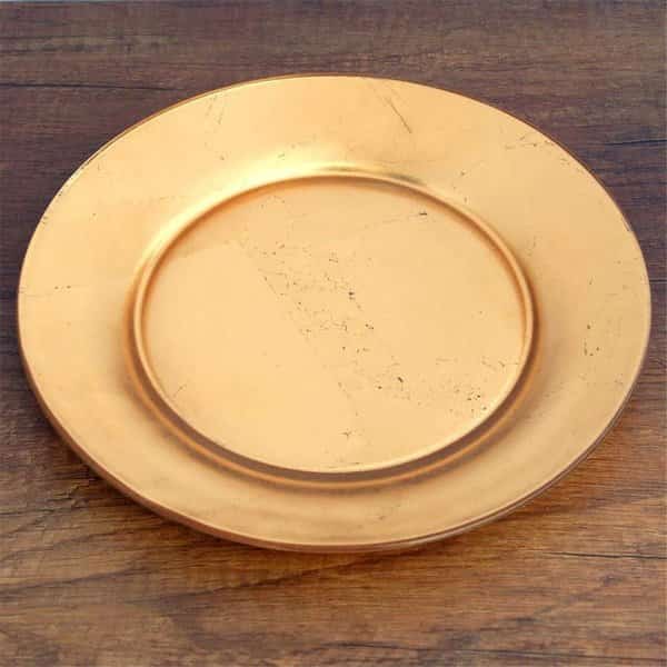 Gilt Premiere Gilded Dinner Plates, Silver - Set of 4