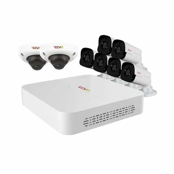 Ultra HD Audio Capable 8 Channel Surveillance System with 8 4Megapixel Cameras